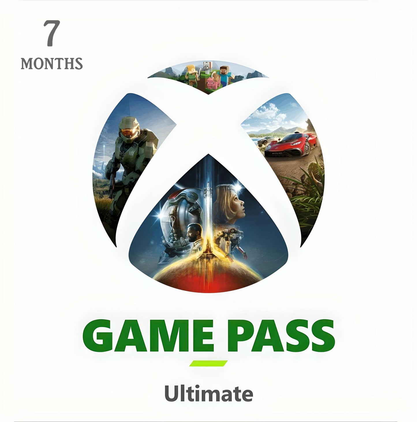 Xbox Game Pass Ultimate 6 mēneši + 1 mēnesis bez maksas